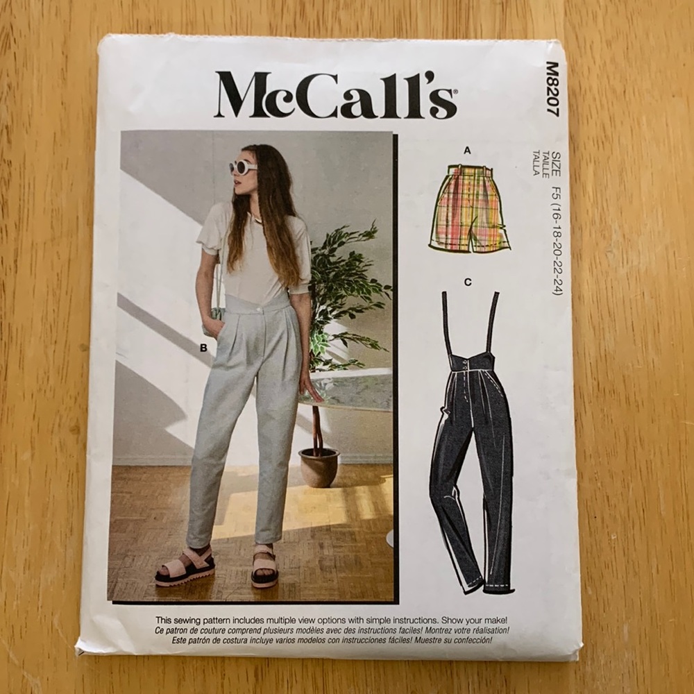 McCall’s Pant and short pattern.